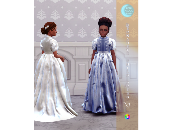Mix ERNADETE CHILD DRESS V3 by crispaulasims - The Sims 4 Custom Content