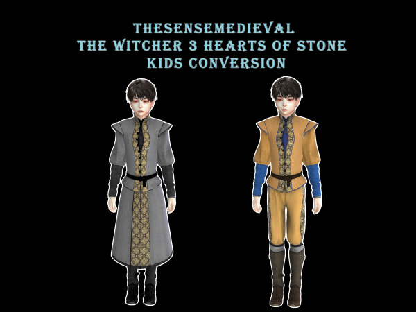 Mix TheSenseMedieval The Witcher 3 Hearts Of Stone KIDS CONVERSION by ROSSIE_Simmer - The Sims 4 Custom Content