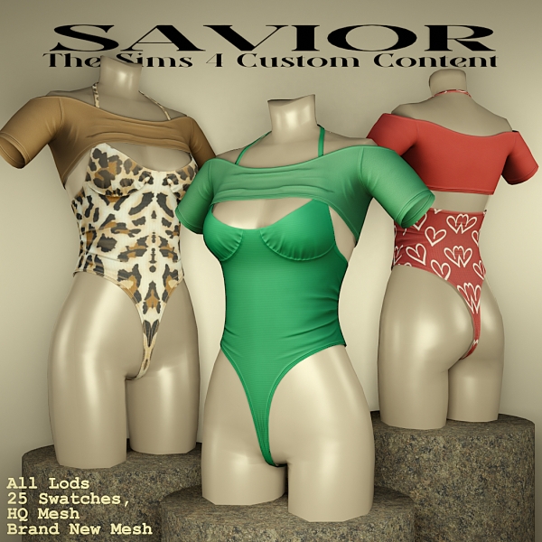 Alpha Svr_Jumpsuit by saviorts4 - The Sims 4 Custom Content