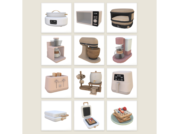 Maxis Match Kitchen Time Set - The Sims 4 Custom Content