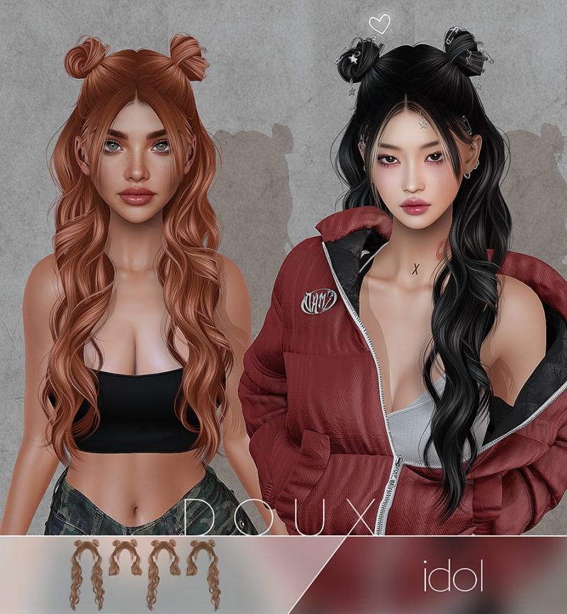 Alpha Doux Idol by douxhair - The Sims 4 Custom Content