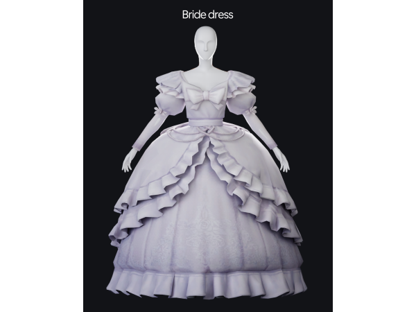 Mix simsonico Bride Dress - The Sims 4 Custom Content