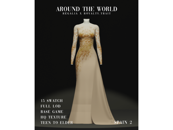Mix Around the World Regalia X Royalty by REGALIA - The Sims 4 Custom Content