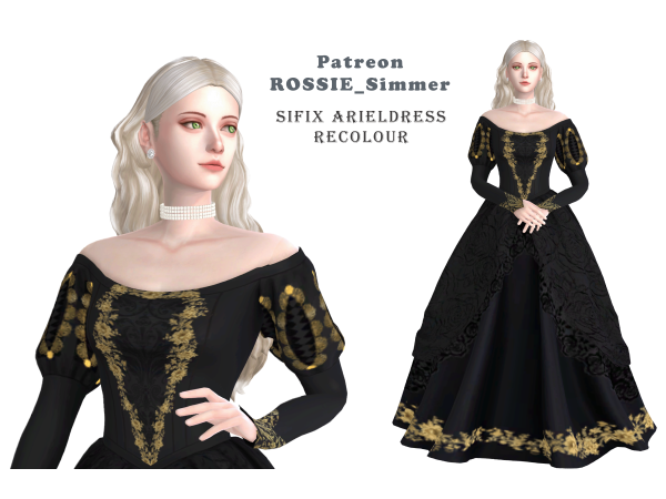 Mix sifix arieldress rossie rc c3 by rossie_simmer - The Sims 4 Custom Content