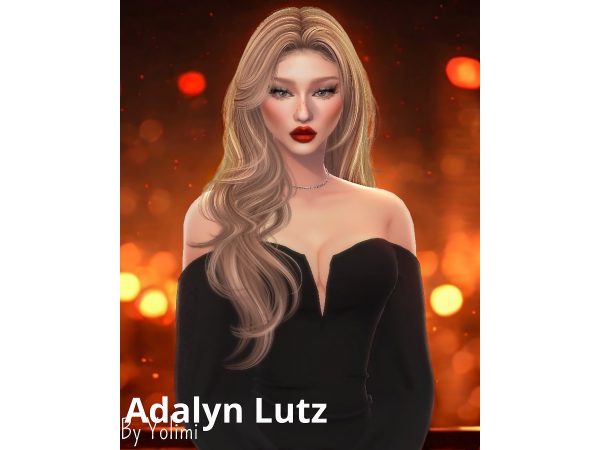 Sims 4 Adalyn Lutz by Yolimi