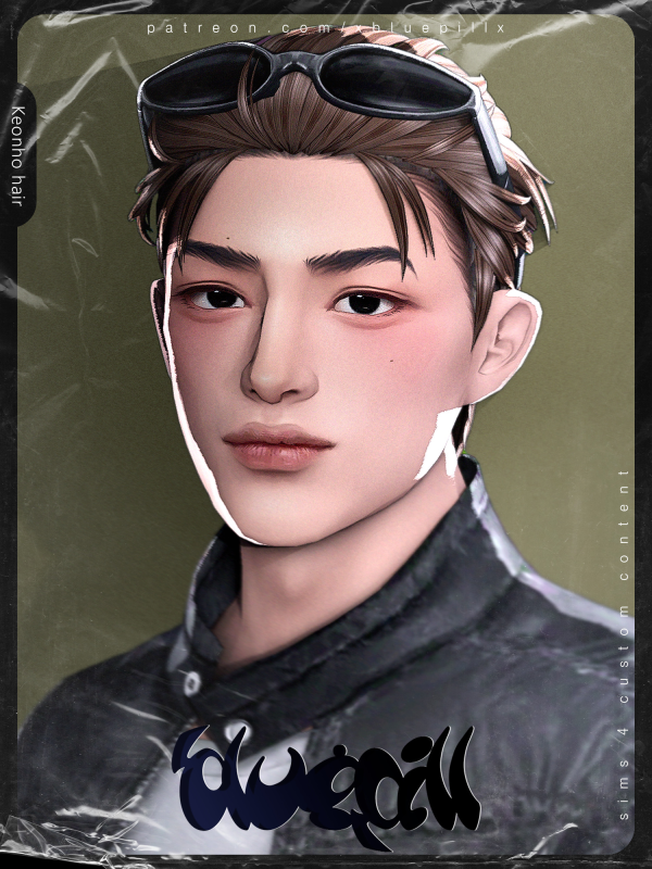 Maxis Match (Bluepill) 2026DROP_17_AM_Keonho Hair by simsfinds - The Sims 4 Custom Content
