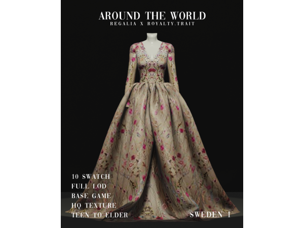 Mix Around the World Regalia X Royalty by REGALIA - The Sims 4 Custom Content