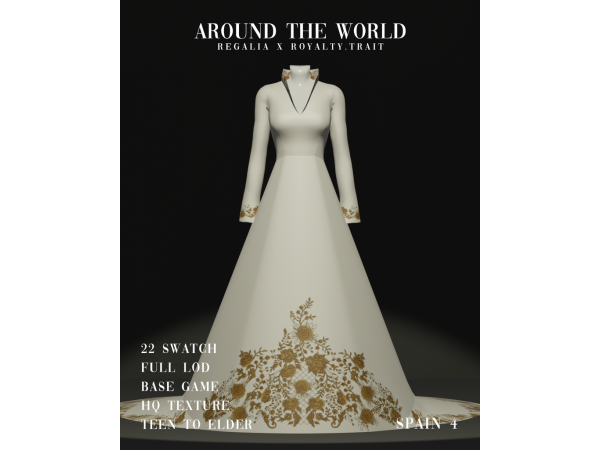Mix Around the World Regalia X Royalty by REGALIA - The Sims 4 Custom Content