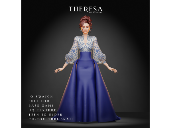 Mix THERESA by simsregalia - The Sims 4 Custom Content