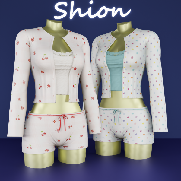 Alpha Shion Ruby Sleepwear by shion_sims - The Sims 4 Custom Content