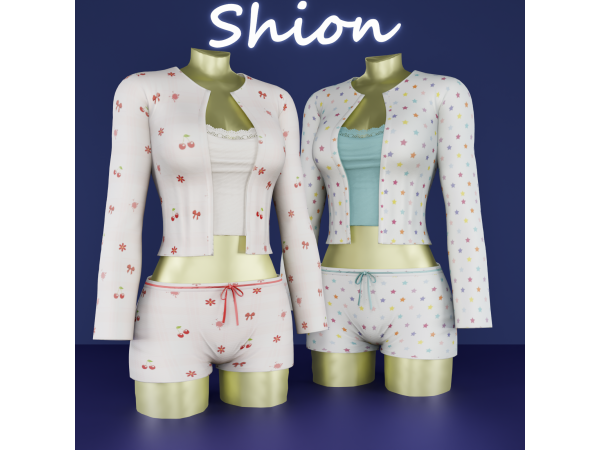 Alpha Shion Ruby Sleepwear - The Sims 4 Custom Content