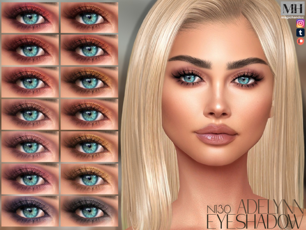 Alpha Adelynn Eyeshadow N130 - The Sims 4 Custom Content
