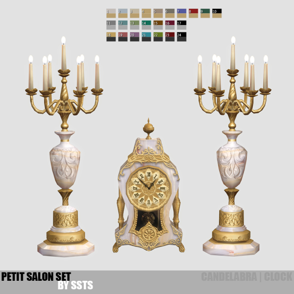 Mix PETIT SALON SET by simsfinds - The Sims 4 Custom Content