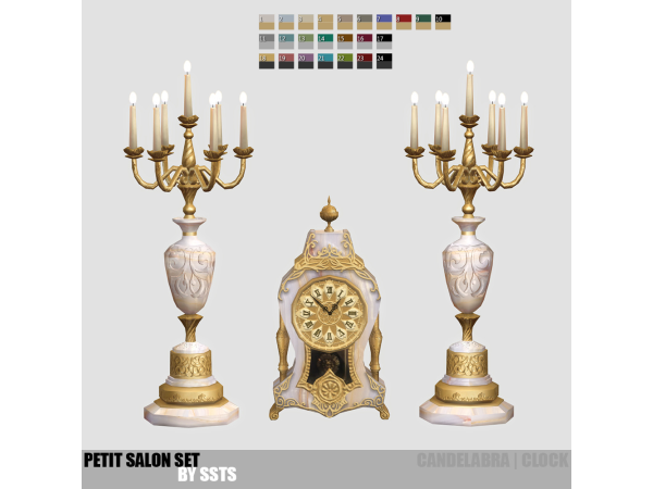 Mix PETIT SALON SET by SSTS - The Sims 4 Custom Content