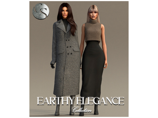 Mix CAMUFLAJE Earthy Elegance Collection - The Sims 4 Custom Content