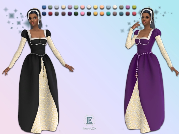 Mix ErinAOK Womens Gown 022026 - The Sims 4 Custom Content