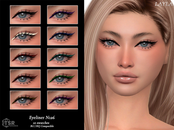 Alpha tsr Eyeliner N126 - The Sims 4 Custom Content