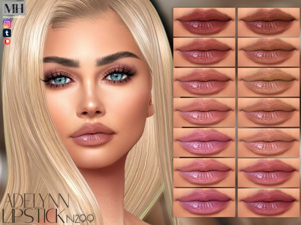 Alpha Adelynn Lipstick N299 - The Sims 4 Custom Content