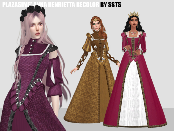 Alpha PLAZASIMS ANNA HENRIETTA RECOLOR by simsfinds - The Sims 4 Custom Content