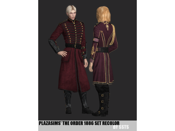 Alpha PLAZASIMSu2019 THE ORDER 1886 SET RECOLOR by SSTS - The Sims 4 Custom Content