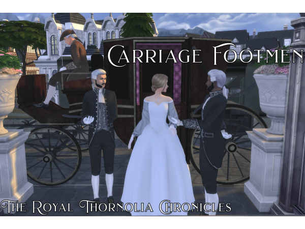 Mix Historical Servants Pt 1 Carriage Footmen by simsfinds - The Sims 4 Custom Content