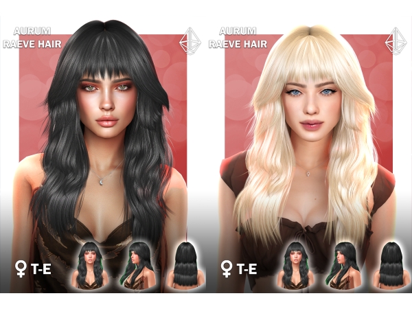 Alpha Raeve long female wolf cut - The Sims 4 Custom Content