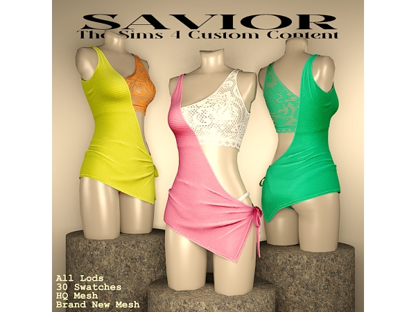 Alpha Svr_Viloid Angelista Dress - The Sims 4 Custom Content