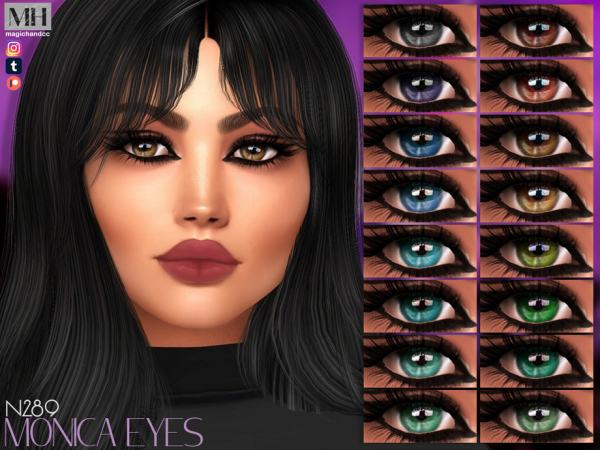 Alpha Monica Eyes N289 - The Sims 4 Custom Content
