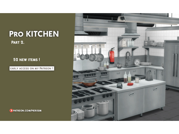 Maxis Match PRO KITCHEN Part 2 by pierisim - The Sims 4 Custom Content