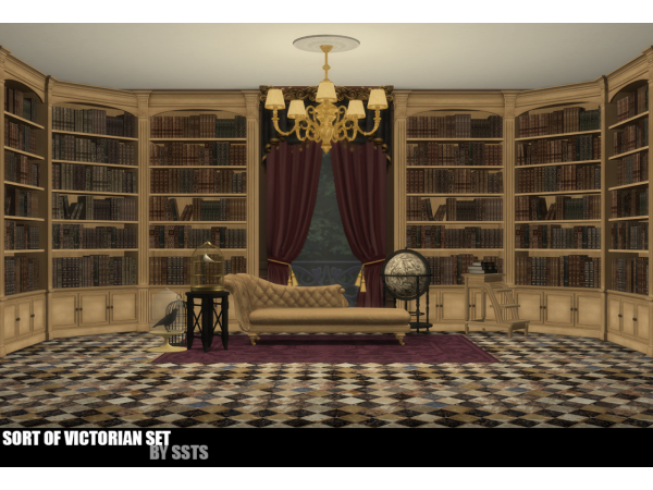 Mix SORT OF VICTORIAN SET by SSTS - The Sims 4 Custom Content