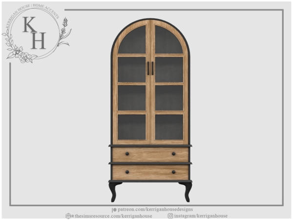 Alpha [khd] lockwood standing cabinet - The Sims 4 Custom Content