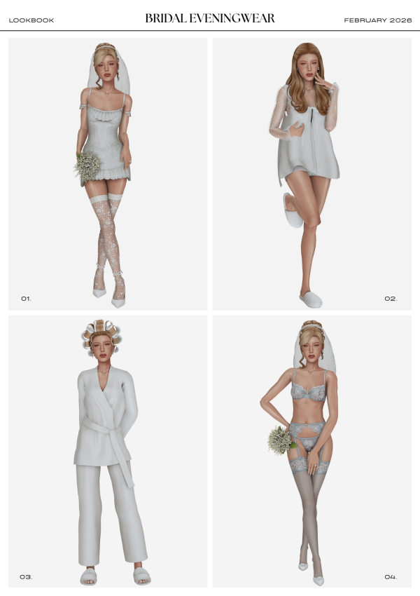 Mix Bridal Eveningwear feat Eleanor Rosenthal by simsfinds - The Sims 4 Custom Content