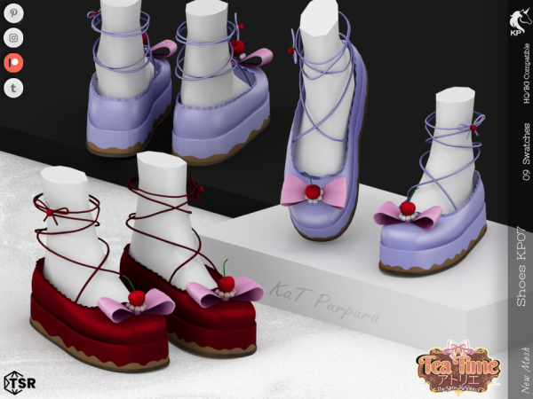 Alpha Shoes KP07 Female by KaTPurpura - The Sims 4 Custom Content