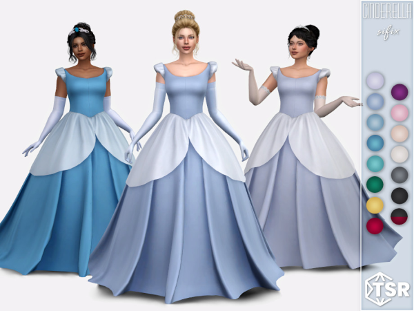 Mix Cinderella Gown by Sifix2 - The Sims 4 Custom Content