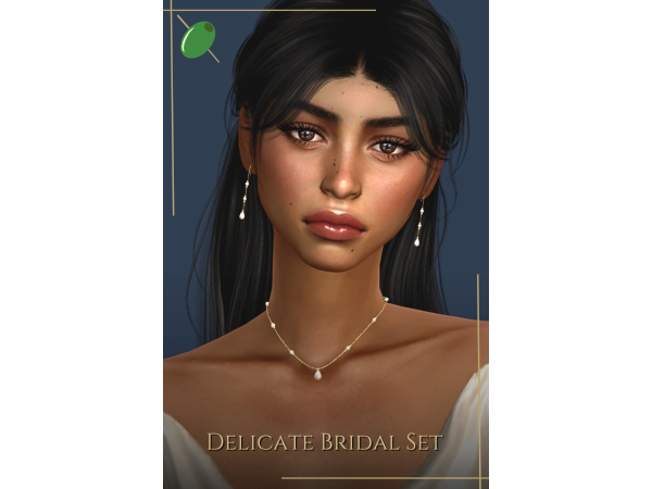 Alpha Delicate Bridal Set - The Sims 4 Custom Content
