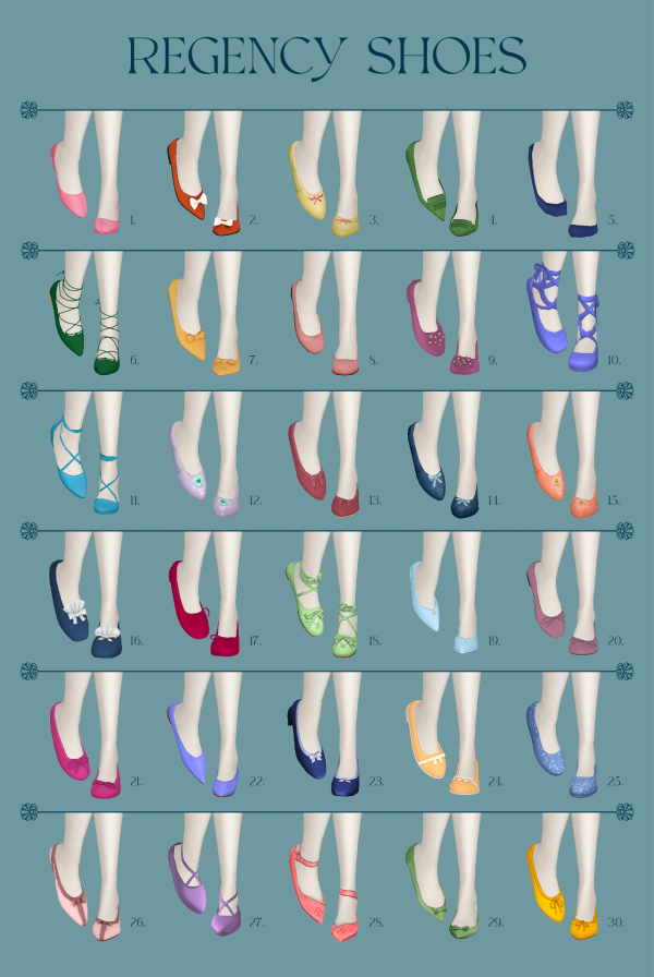 Maxis Match Regency Shoes by simsfinds - The Sims 4 Custom Content