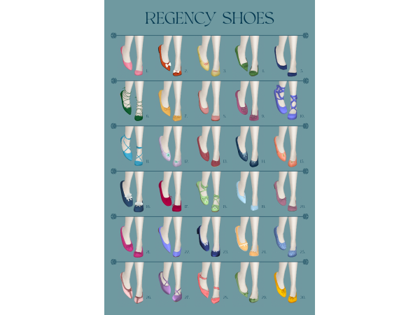 Maxis Match Regency Shoes by thesimline - The Sims 4 Custom Content