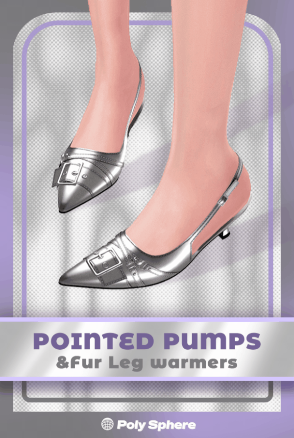 Mix Pointed Pumps Fur Leg Warmers by PolySphere - The Sims 4 Custom Content