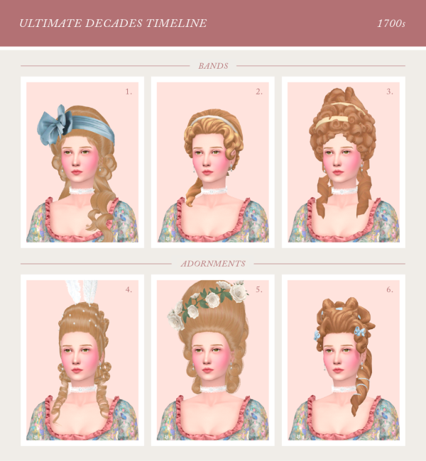 Maxis Match Decades Timeline by simsfinds - The Sims 4 Custom Content