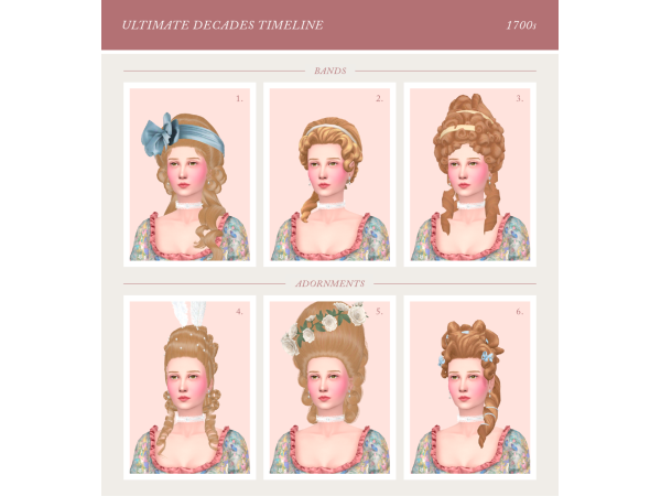 Maxis Match Decades Timeline by thesimline - The Sims 4 Custom Content