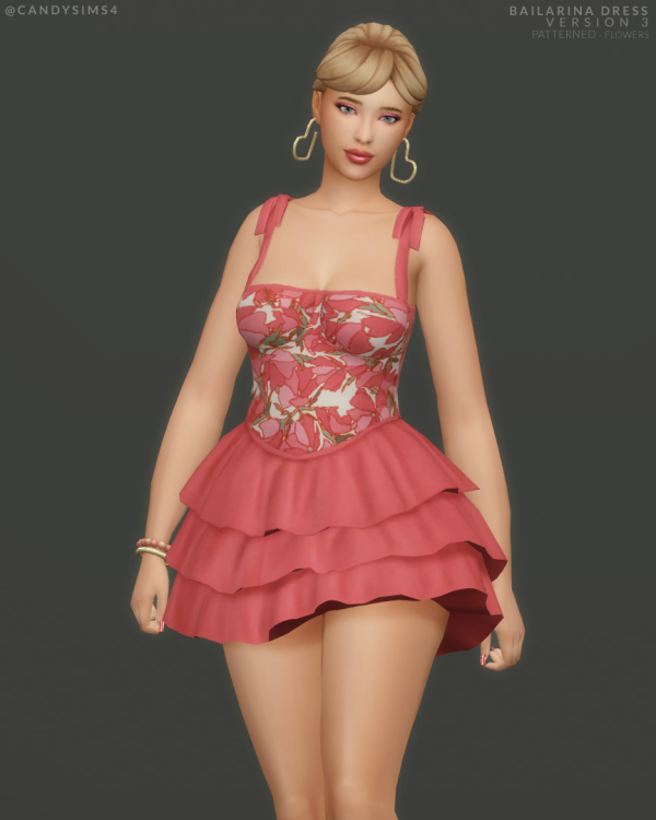 Maxis Match BAILARINA DRESS VERSION 3 by simsfinds - The Sims 4 Custom Content