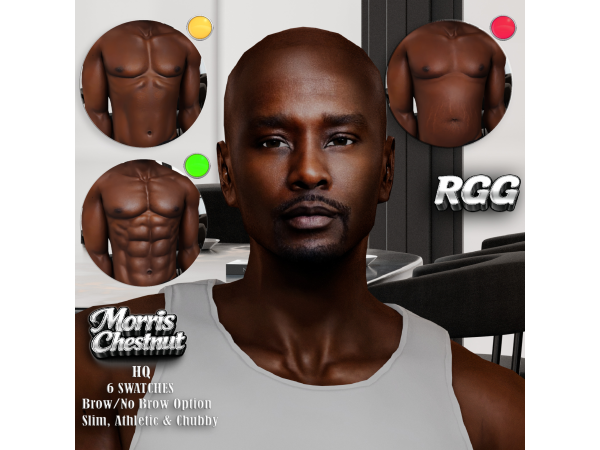 Alpha RGG MORRIS CHESTNUT SKIN TRAY FILE by RiaGoddessGaming - The Sims 4 Custom Content