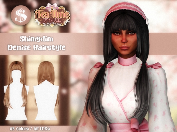 Alpha Shimydim Denise Hairstyle - The Sims 4 Custom Content