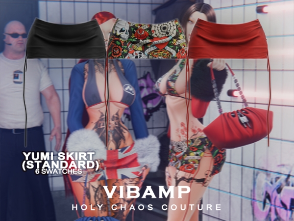 Alpha VIBAMP Yumi Skirt (Standard Version) - The Sims 4 Custom Content
