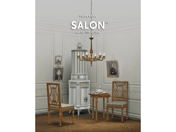 Mix INTARSIA Salon set Pt by lilis_palace - The Sims 4 Custom Content