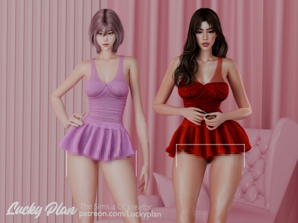 Alpha LP.Lee Ji hye set - The Sims 4 custom content