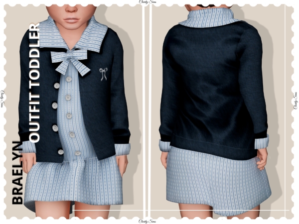 Alpha Braelyn Outfit Toddler - The Sims 4 custom content