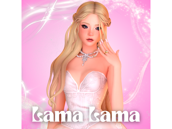 Sims 4 Hair Berniece by LamaLamaLove