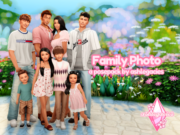 Mix [ashlegacies] Family Photo by ashlegacies - The Sims 4 Custom Content