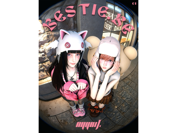 Mix Bestie Be Posepack by ayydarlene_ - The Sims 4 Custom Content